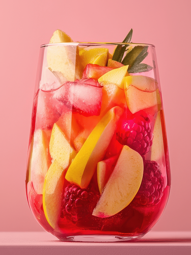 Red Wine Mixed with Fresh Fruit & Herbs